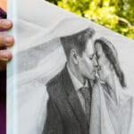 Szkic ze zdjęcia na płótnie - pod kątem