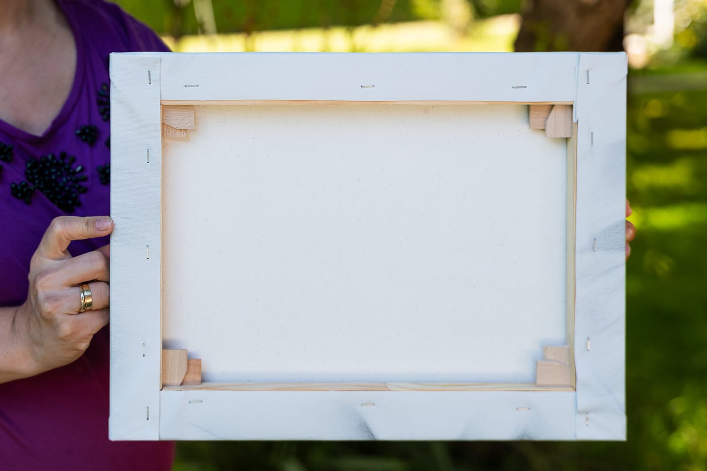 Szkic ze zdjęcia na płótnie – tył